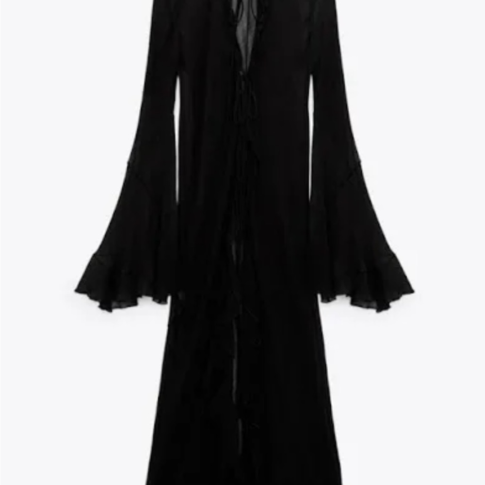 NWT Zara ruffle duster